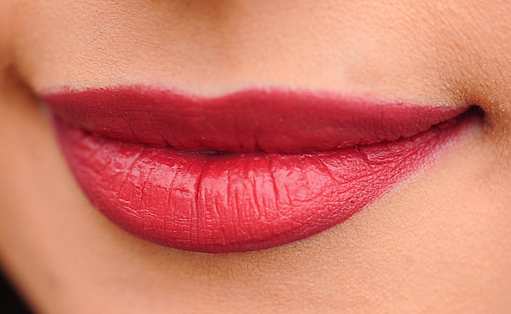 lūpas, sarkana, sieviete, meitene, seksīgs, grims, sarkanas lūpas