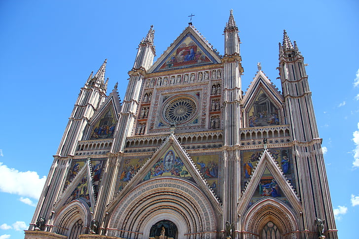 Орвието, Италия, катедрала, религия, католическа, християнски, религиозни