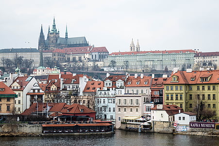 Прага, град, замък, Вълтава, река, Замъкът Прага, Чешка република