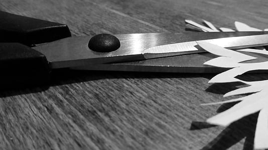 tisores, tallar, document, eina, agut, metall, tisores d'artesania