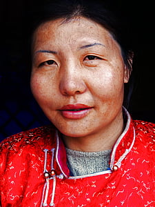 Mongolija, putovanja, nomadski, vode, stepa, djevojka, žena