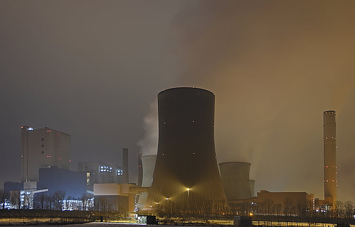 tuumareaktorite, tuumaelektrijaam, jahutuse torni, tööstus, praeguse, energia, elektrijaama