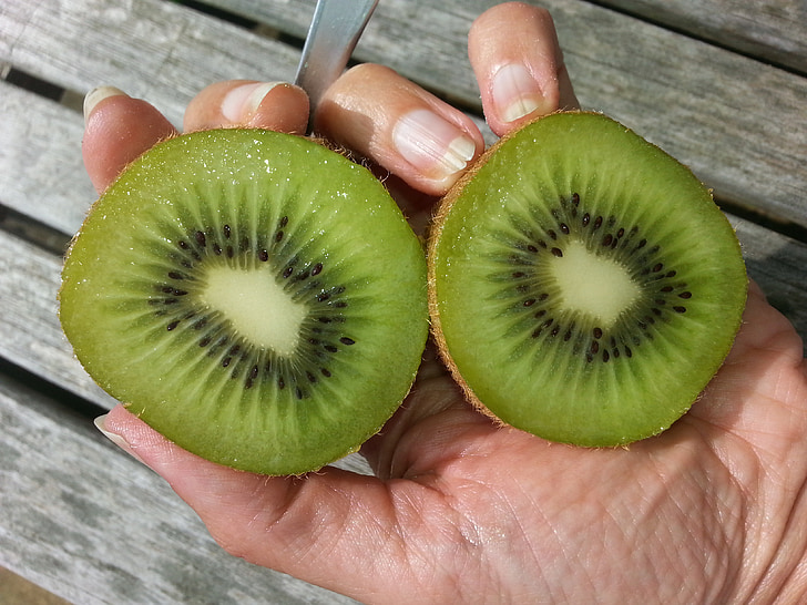 Kiwi, khỏe mạnh, màu xanh lá cây, vitamin