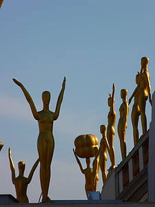 figur, Golden, Museum, Dali, Figueras, Spanien, bygning