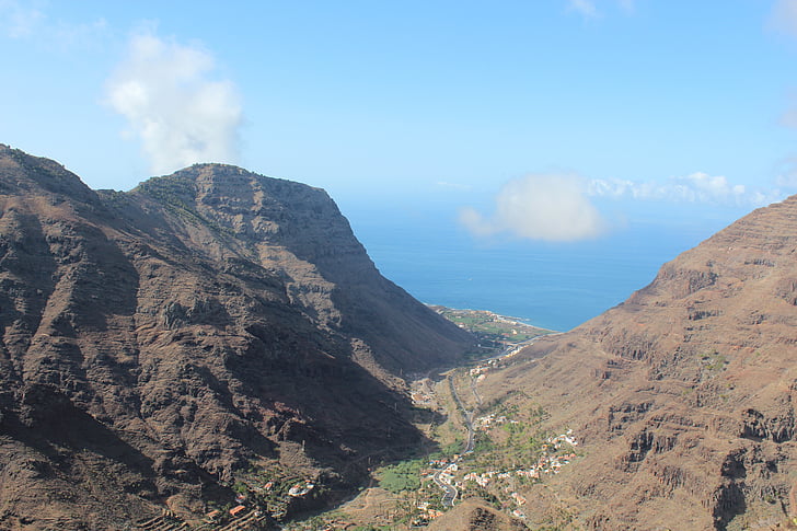 Kepulauan Canary, La reptil, Valle gran rey, pemandangan, Gunung, alam, scenics