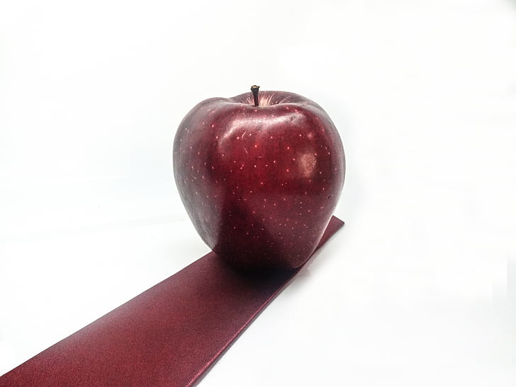 fruit, apple, red apple, white background, white, red, power
