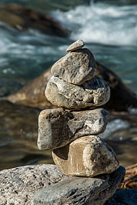 Steinmann, pierres, Cairn, tour de Pierre, Balance, tourelle