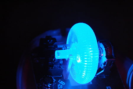 elettronica, blu, luce, ha condotto, tecnologia, computer, illuminazione a LED