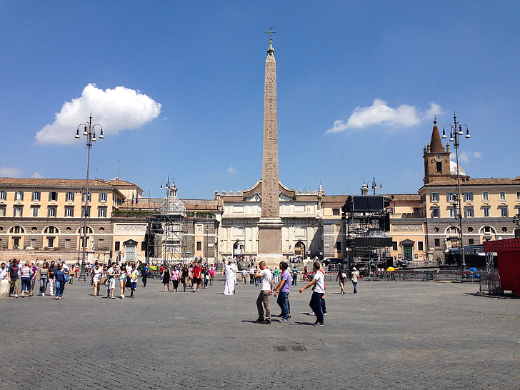 Roma, Obelisco, ciudad, punto de referencia, Monumento, Plaza, arquitectura