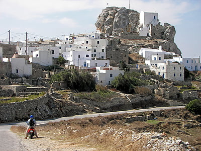 Amorgos, Chora, Cicladi, Grecia, Mar Egeo, Hellas, isola greca hopping