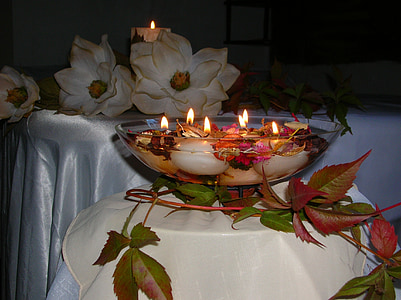 arrangement, reed, composition, candle, the decor