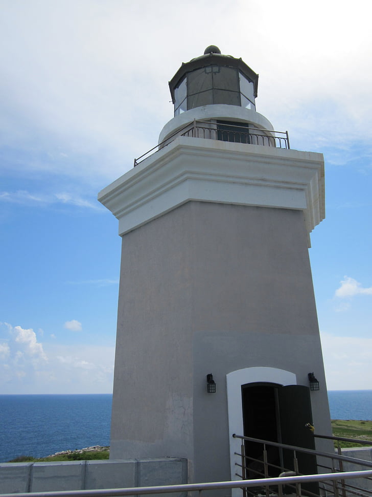 Lighthouse, Puerto Rico, Beach, Sky