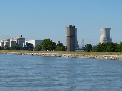 Франція, Рона, Річка, атомна електростанція, електростанція, атомної енергії, реактор