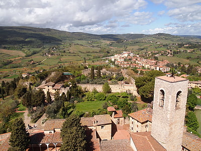 Toscana, luonnollinen, maisema