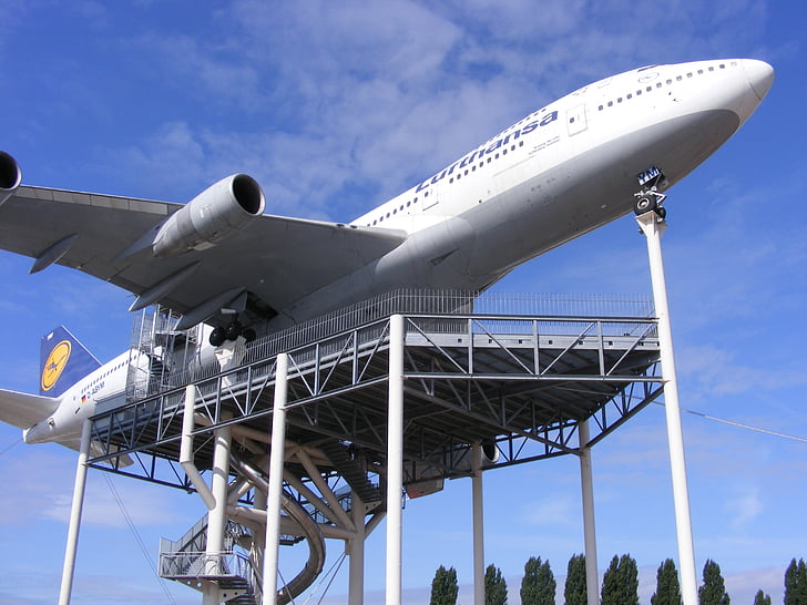 Technik museum speyer, Lufthansa, Jumbo jet, uçak, Havacılık