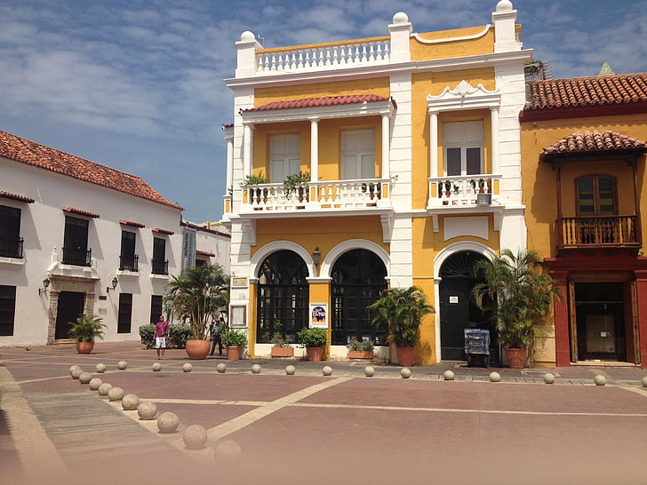 Cartagena, Kolumbia, historiallinen keskusta, maisema