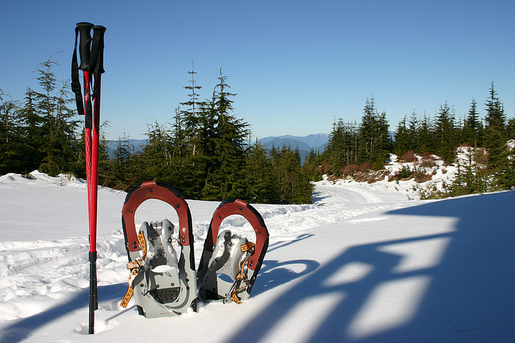 snowshoes, snowshoeing, winter sports, snow, trekking, winter, cold