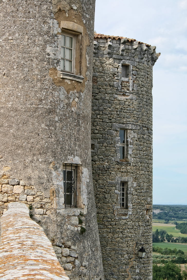 Francie, Gard, Provence, hrad, věž
