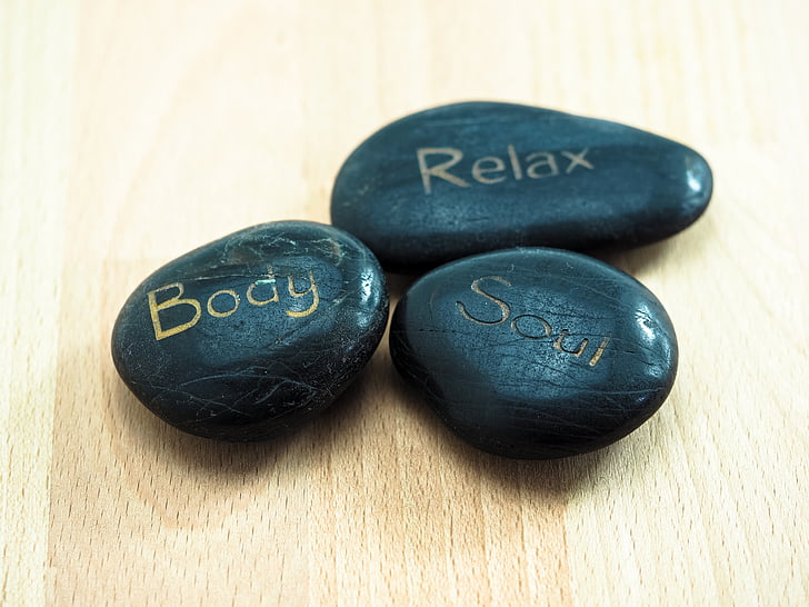 Wellness, sten, afslapning, Zen, meditation, balance, Recovery