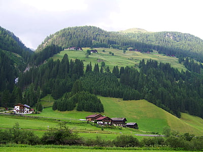 χωριού των Άλπεων, αλπικό τοπίο, Άλπεις
