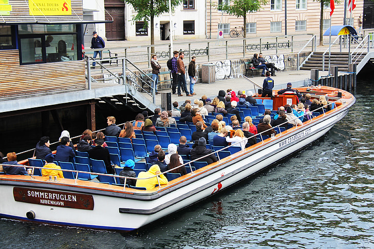 canal, tour, bateau, visites touristiques, ville, Journée, populaires