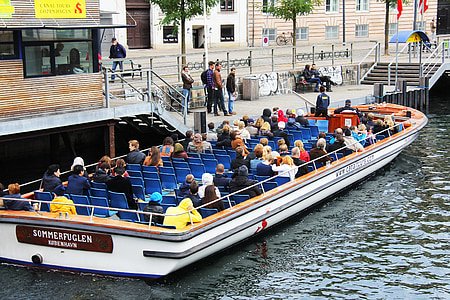 Canal, Layanan Wisata, perahu, kemanapun, Kota, hari, populer