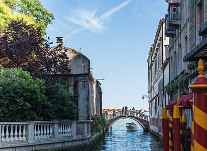 Venedig, Italien, Europa, Canal, Bridge, resor, vatten