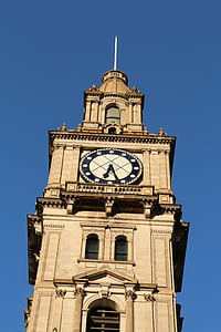 klok, toren, het platform, Australië, Melbourne, hoofdpostkantoor melbourne, gebouwen