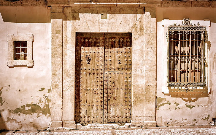 Hiszpania, drzwi, kraj, Vintage