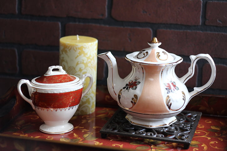 чайник, прикраса, декор, декоративні, античні, Вінтаж, дизайн