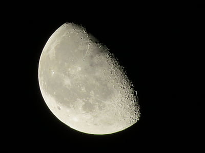 lunaire, Lune, astronomie, cratère, surface, espace, par satellite