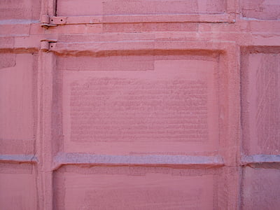 roze, volledig bedekt, geschilderd stevig, venster, deelvensters, raamkozijnen, textuur
