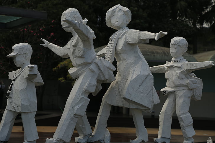 escultura, Zhu ming, nens