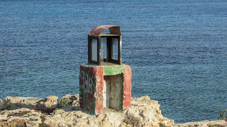 Chipre, kappari, cabo, ruina, punto de vista