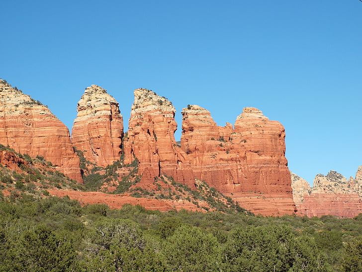 Sedona, Rock, é.-u., Arizona, rocher rouge, montagnes, États-Unis