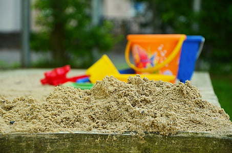 dječje igralište, pijesak, pješčane jame, čišćenje, Stambeni prostor, djeci, igrati