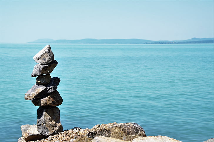 stones, balance, even, stow, cairn, stone tower, pyramid