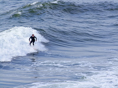 Surfer, zee, surfen, strand, sport, water, Surf