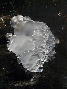 bloc de gel, eiskristalle, gel, cristalls, gelat, congelat, l'hivern