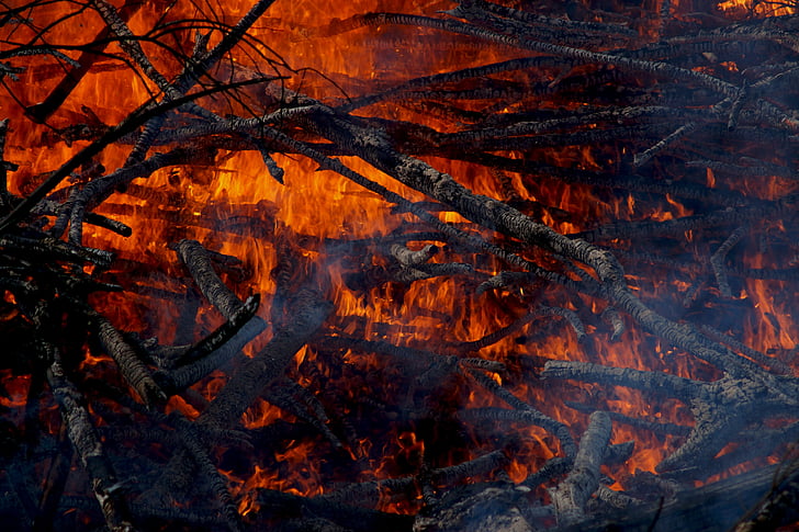ogień, dym, ogień - zjawisko naturalne, płomień, spalanie, ciepła - temperatury, Natura
