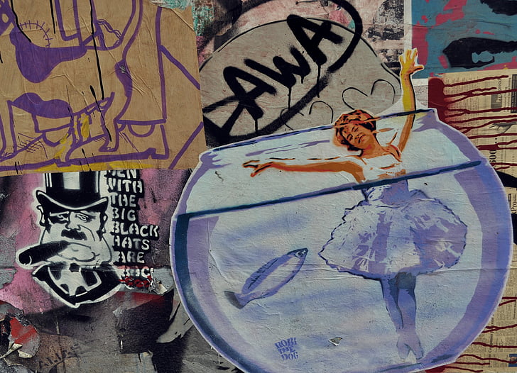 Berlino, arte di strada, arte, facciata, Hauswand