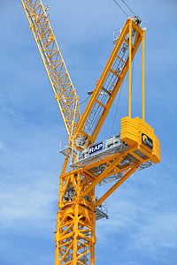 Crane, treuil, industrie, construction, lourdes, en acier, ascenseur