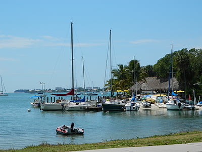 Сарасота, Флорида, Марина, лодки, воды, путешествия, США