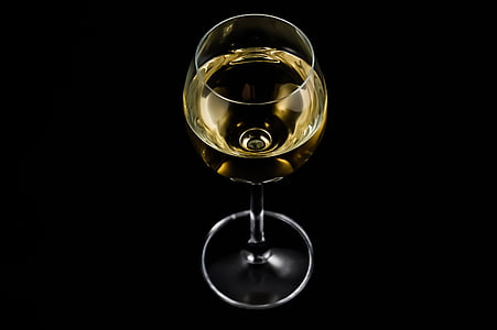 ett glas, vin, alkohol, vitt vin, ett glas vin, dryck, vinglas