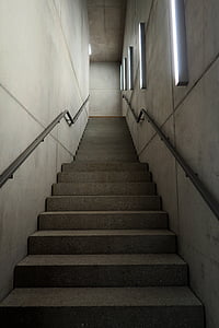 lépcsők, lépcső, fokozatosan, építészet, belsőépítészet, épület, felfelé