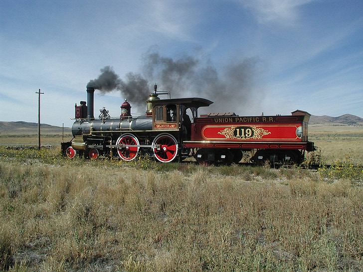 locomotora de vapor, humo, ferrocarril de, ferrocarril, tren, motor, coche de carbón