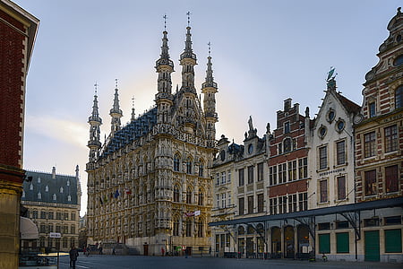 leuven, town hall, grand place