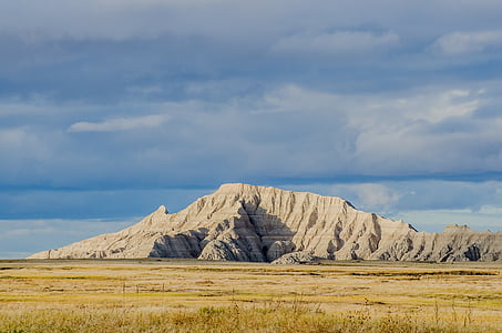 Badlands, cielo azul, dakota del sur, Parque Nacional, paisaje, cielo, azul