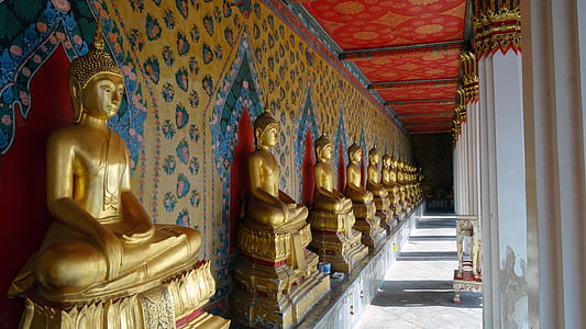 palác, chrámový komplex, věže, bohoslužby, Bangkok, Lumphini park, víra