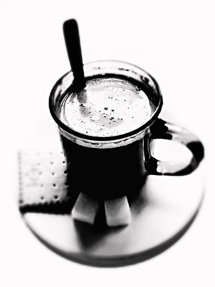 kohvi, Cup, suhkru, küpsised, kook, jook, Espresso